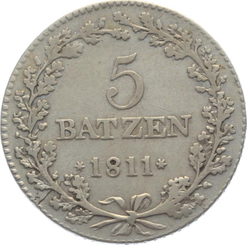 Preview: Aargau 5 Batzen 1811 Preview: Aargau 5 Batzen 1811